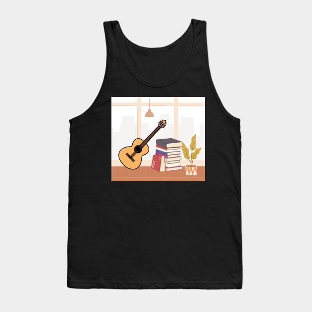 Guitar chill Tank Top by artpisz